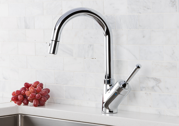 hahn avante garde joystick pull down kitchen faucet chrome pull down ...