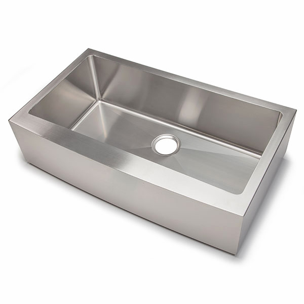 Every HAHN sink is sprayed with a nontoxic undercoating, minimizing the droplets of water than
