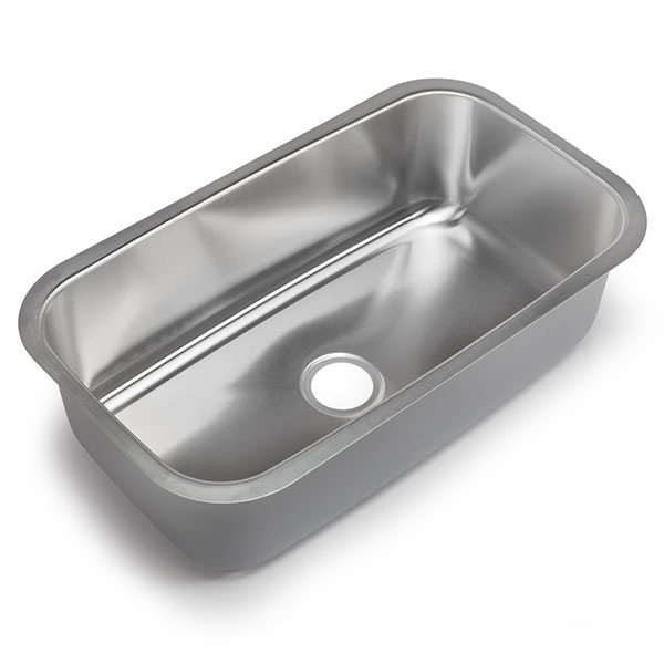 Every HAHN sink is sprayed with a nontoxic undercoating, minimizing the droplets of water than